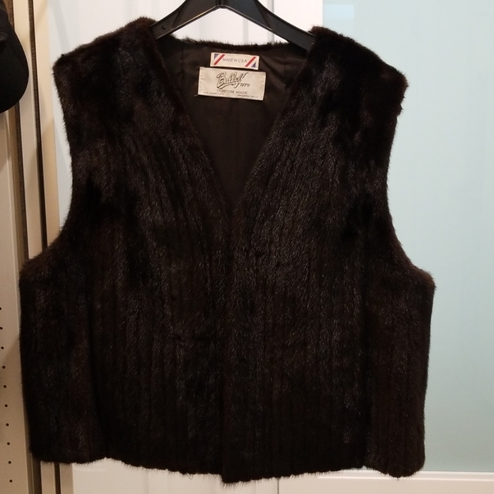 Authentic Vintage Mink Fur Vest